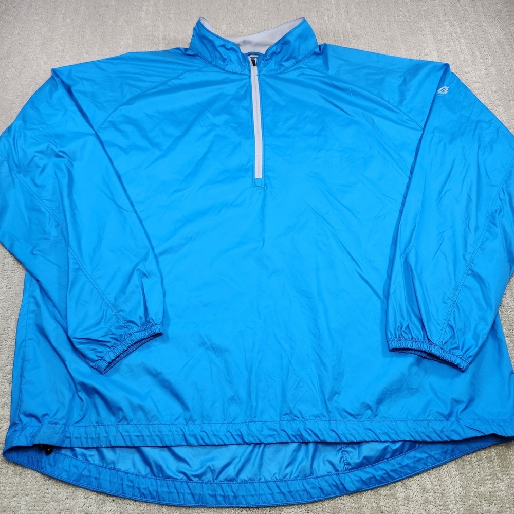 Peter Millar Wind Jacket Men XXL Windbreaker Water Resistant Golf Blue